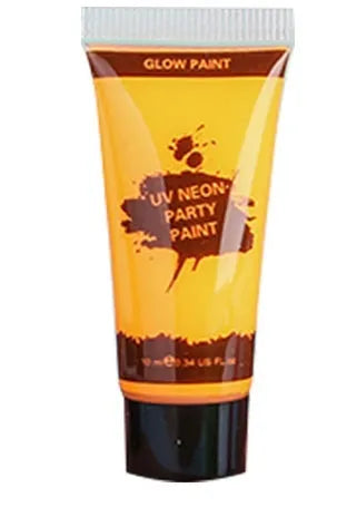 25ml tube of neon green face and body paint with safe non-toxic label
