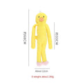 Soft plush dog toy with rattle paper sound feature for large breeds in pink or yellow colours