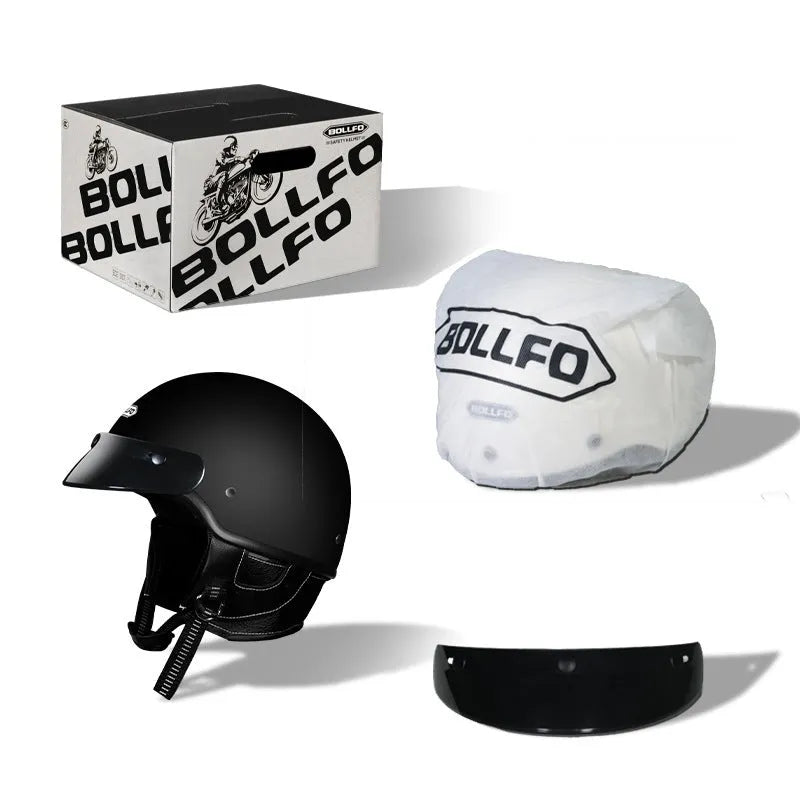 Retro style motorcycle helmet shown in cement grey colour on a solid background.