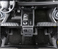 Custom-fit polyurethane floor mats for a 2023 Mitsubishi Outlander 5-seater car interior.