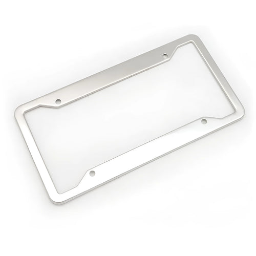 Aluminium alloy stainless steel licence plate frame in four colour finishes
