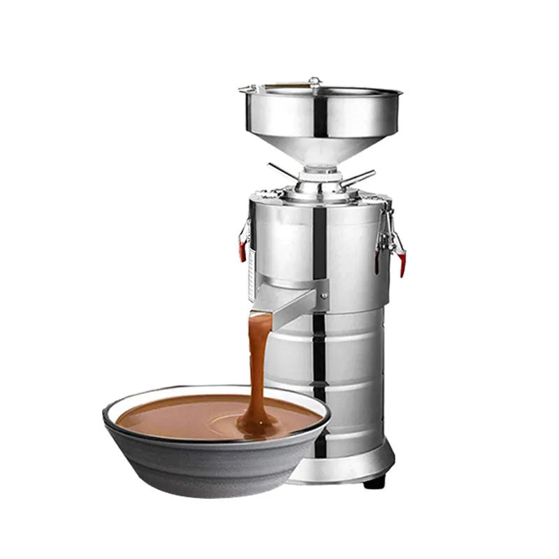 Electric sesame paste grinding machine with stainless steel construction and 100mm grinding wheel