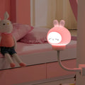USB portable LED night light with cute cartoon animal design and remote control