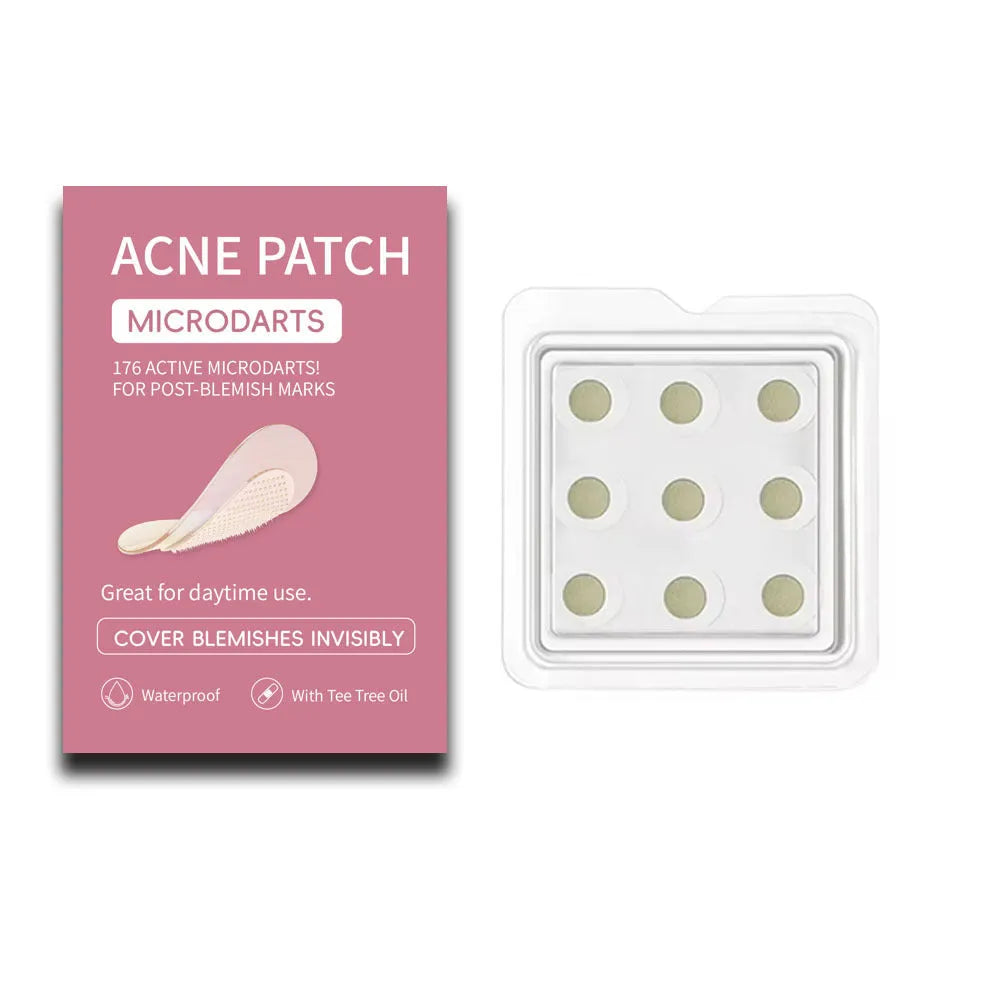 Box containing 9 acne patches for PIMPLE desalting and closed mouth acne treatment