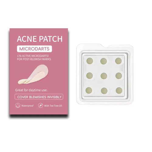 Box containing 9 acne patches for PIMPLE desalting and closed mouth acne treatment