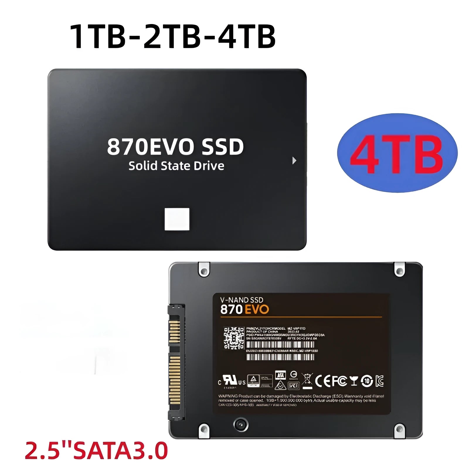 Samsung 870 EVO 2.5-inch SATA III internal solid-state drive for storage upgrade.