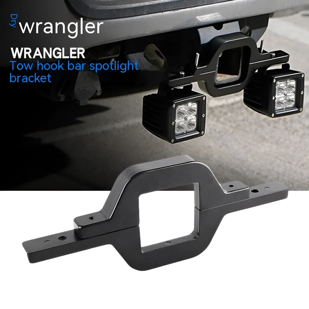 Black aluminium alloy light mounting bracket for Jeep Wrangler
