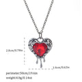 Halloween necklace with electroplated zinc alloy spider bat cross pendant on regular chain
