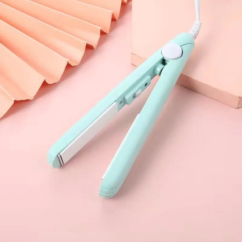 Mini hairdressing splint and storage box for styling bangs, available in blue, pink, purple, white, or yellow.