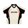 Men's loose fit t-shirt with colour matching letters printed design in polyester fabric