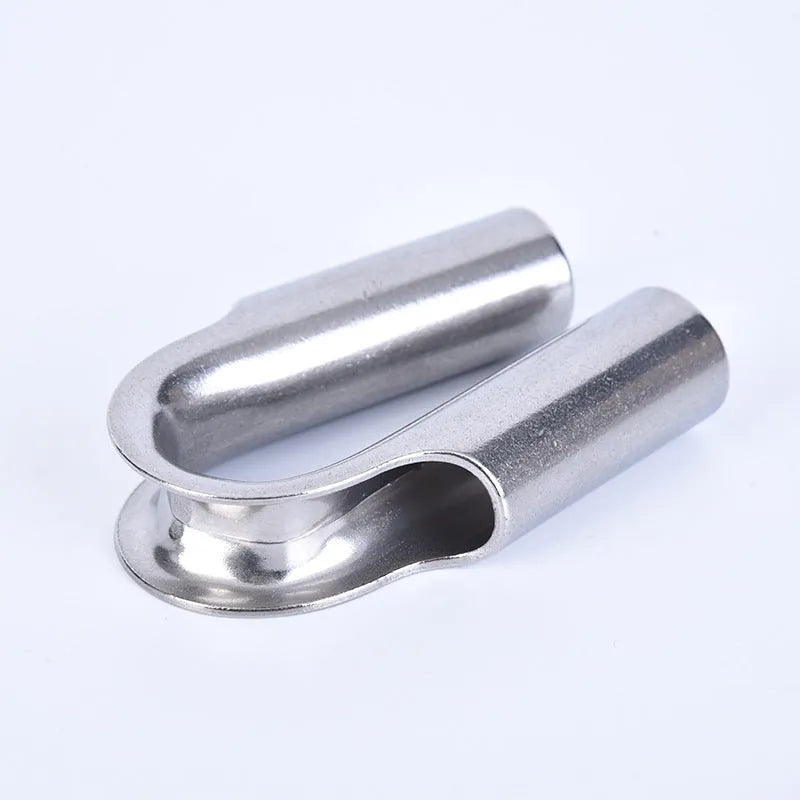 Stainless steel tubular chicken heart round sleeve ring available in M4 to M35 tube sizes