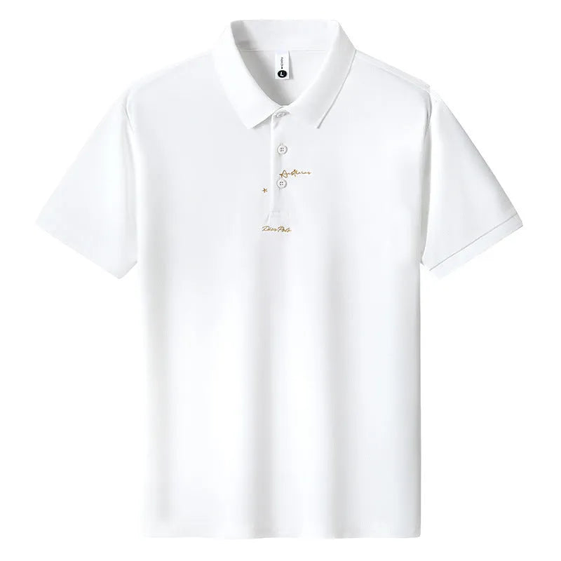 Men's loose fit cotton t-shirt with letter print in multiple colour options on a size chart.