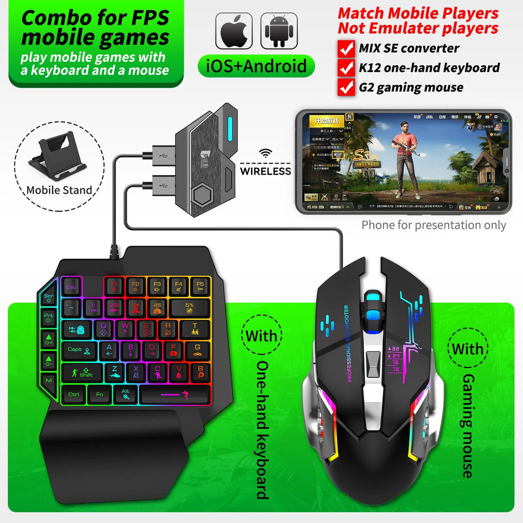 Gamwing Jiaying keyboard and mouse converter for mobile gaming with USB interface