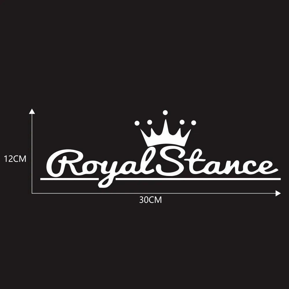 Crown design car sticker with reflective colourful vinyl on vehicle door