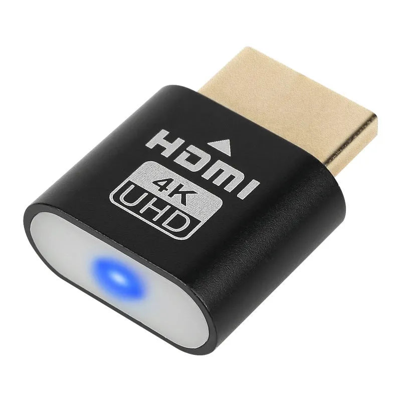 Virtual graphics card HDMI fake load adapter with 26.5mm wireless design in multiple finish options