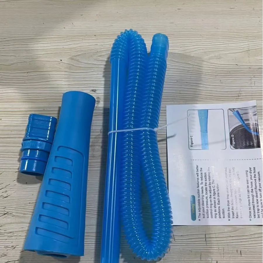 Blue suction pipe vacuum cleaner head with 114cm length for washing machine dust removal