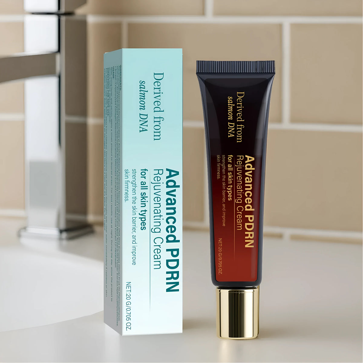 20ml skin-activating moisturising cream tube with hydrating, firming and wrinkle care properties