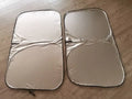 Titanium silver aluminium foil car sunshade for windscreen heat insulation and UV protection