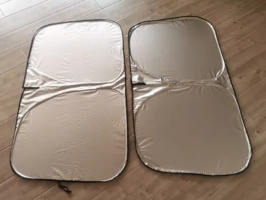 Titanium silver aluminium foil car sunshade for windscreen heat insulation and UV protection