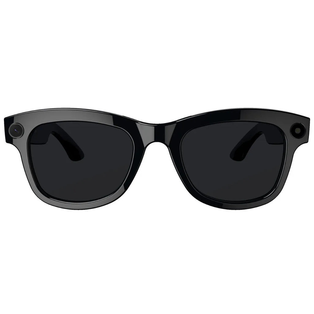 M01 HD camera AI translation smart video glasses with black lens option showing wearable design