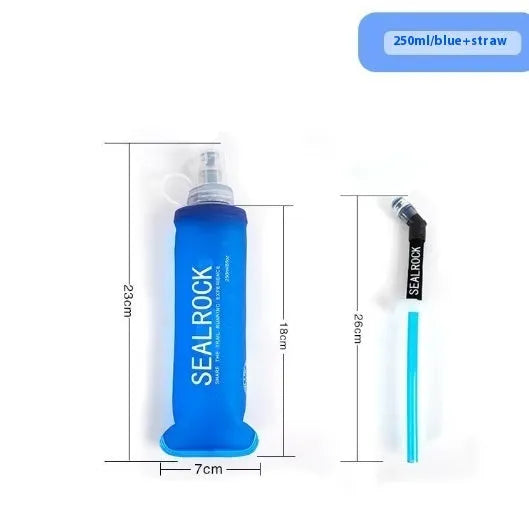 Portable plastic straw with suction tube for mountain climbing and biking hydration