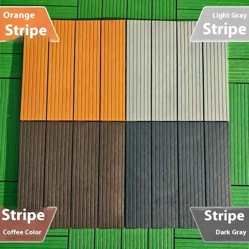 300x300mm plastic flooring tile with wood grain finish and non-slip wear-resistant surface