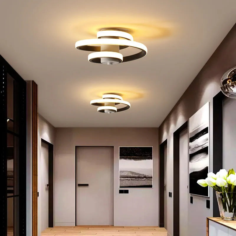 Modern LED corridor ceiling light with a creative silicone shade in a butterfly shape