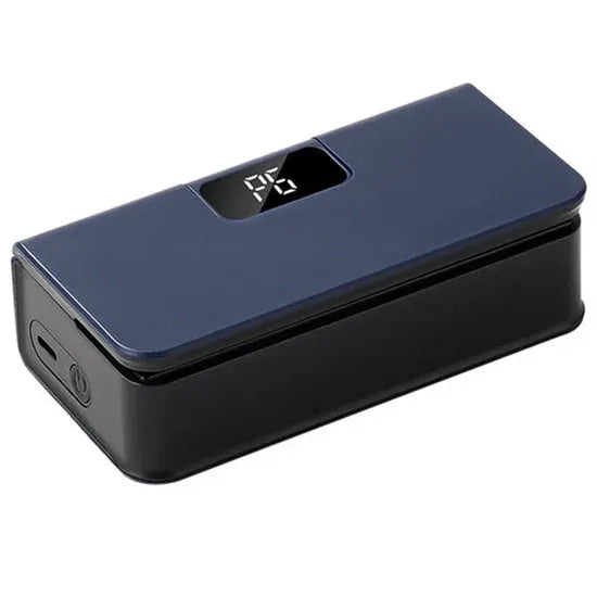 Portable mini sealing machine in white or blue colour for sealing plastic food bags