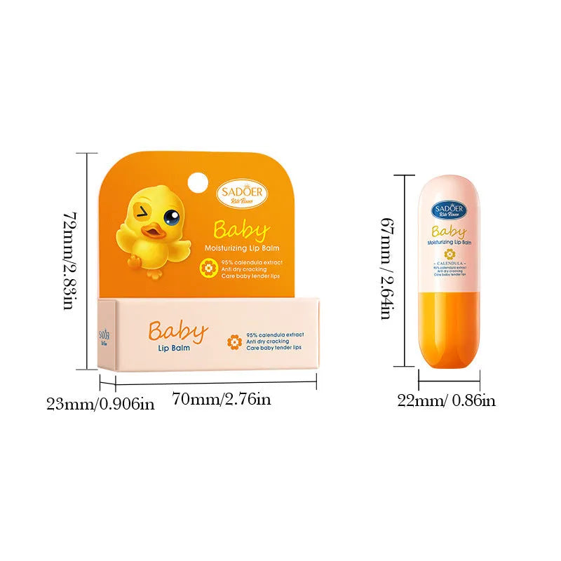 Twist-up anti-chap moisturising lipstick tube in various scent options.