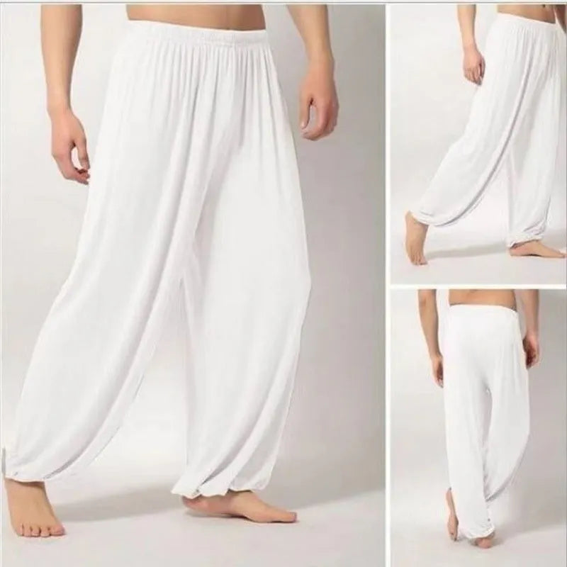 Children's black high elasticity Sanda practice pants with loose fit for martial arts training