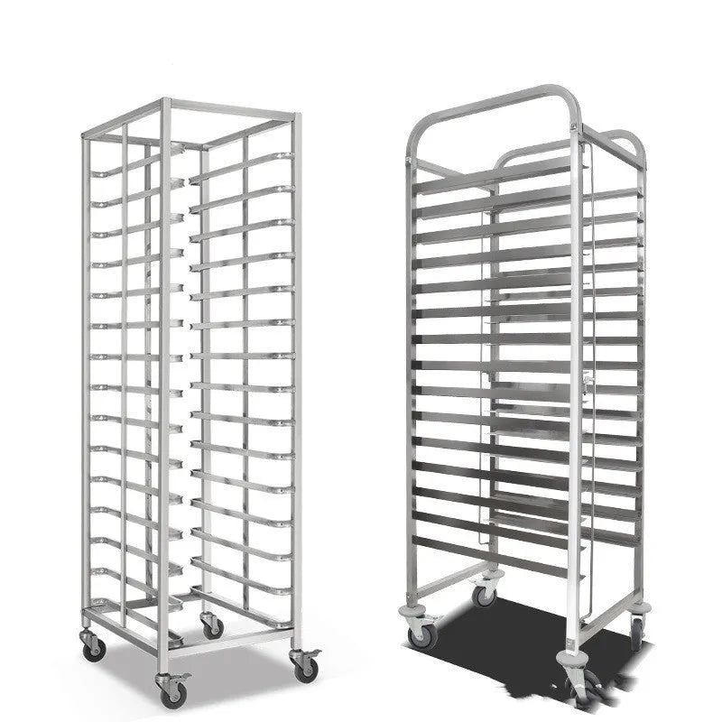 Stainless steel six-layer baking cooling rack with lock mechanism