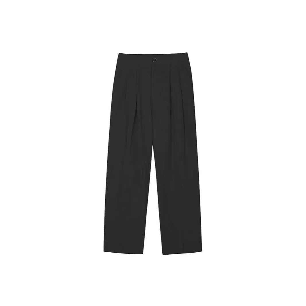 Men's lightweight cotton linen trousers in solid colours with pencil leg opening and casual fit