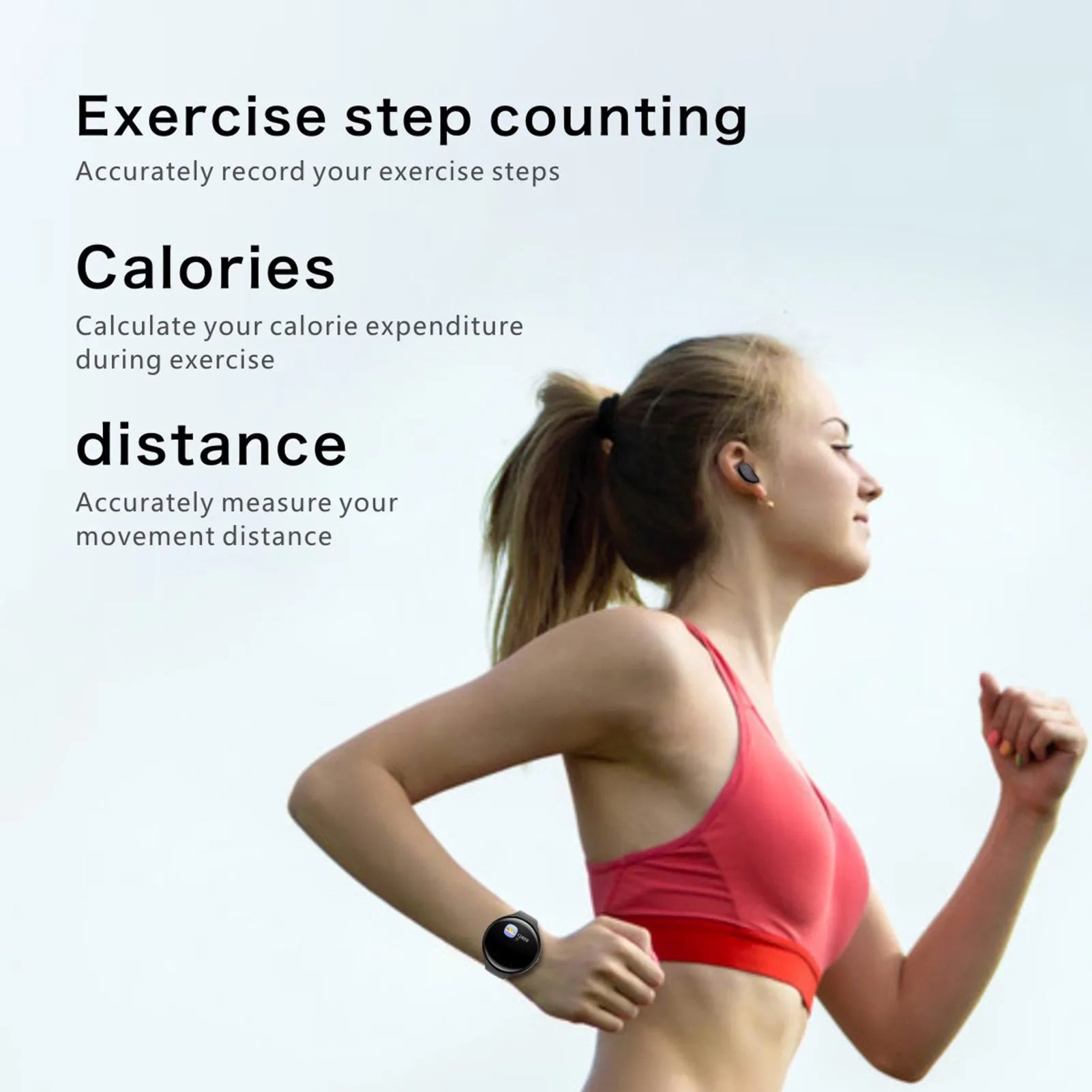 Black detachable smart bracelet and Bluetooth headset combo for fitness tracking and wireless calls.