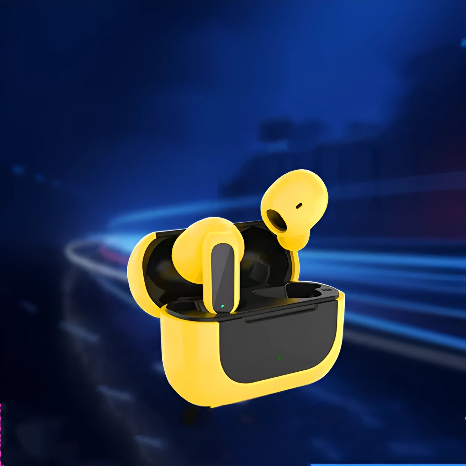 Jerry cartoon wireless Bluetooth headphones in black, white, or yellow colours with earplug design