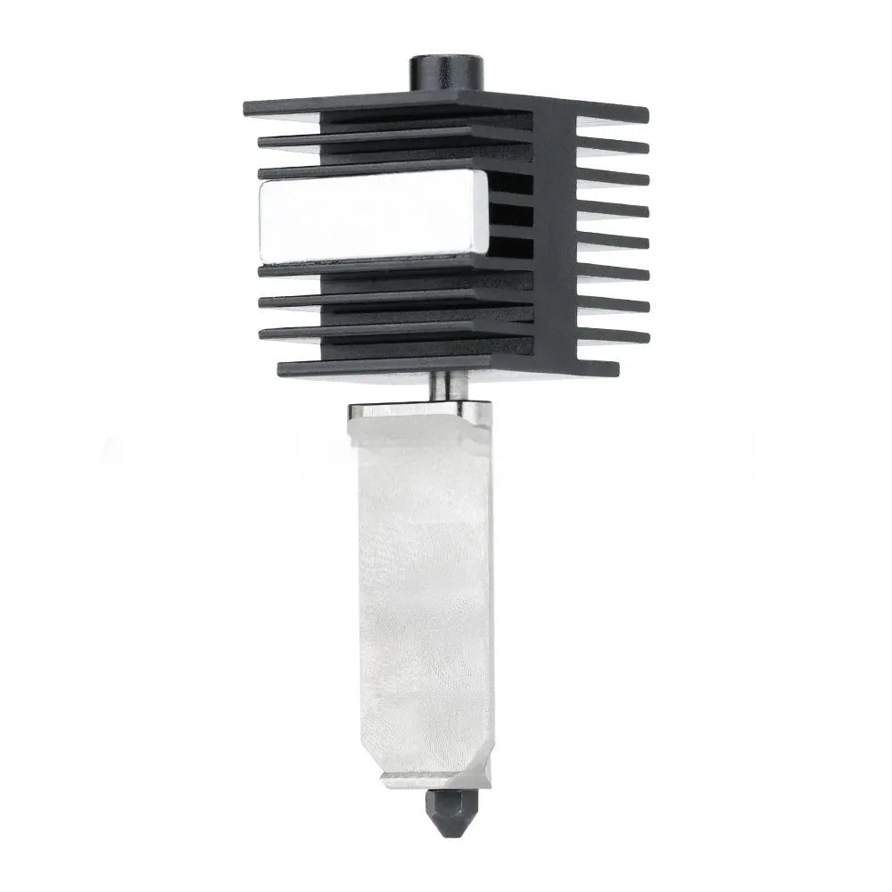 A1 Mini 3D printer hardened steel hot end nozzle assembly with black silicone sleeve