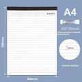 A4 tearable note pad with ivory white pages and paper cover for meeting minutes