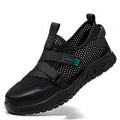 Men's grey anti-smash anti-puncture work insulation safety shoes with rubber sole