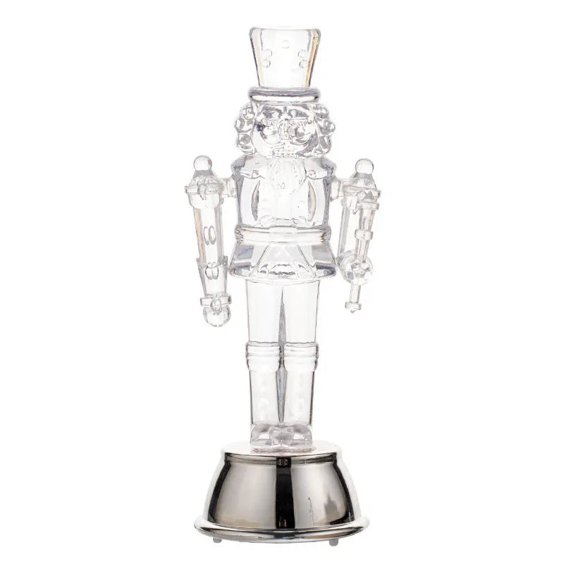 Transparent plastic walnut soldier Christmas nutcracker decoration ornament