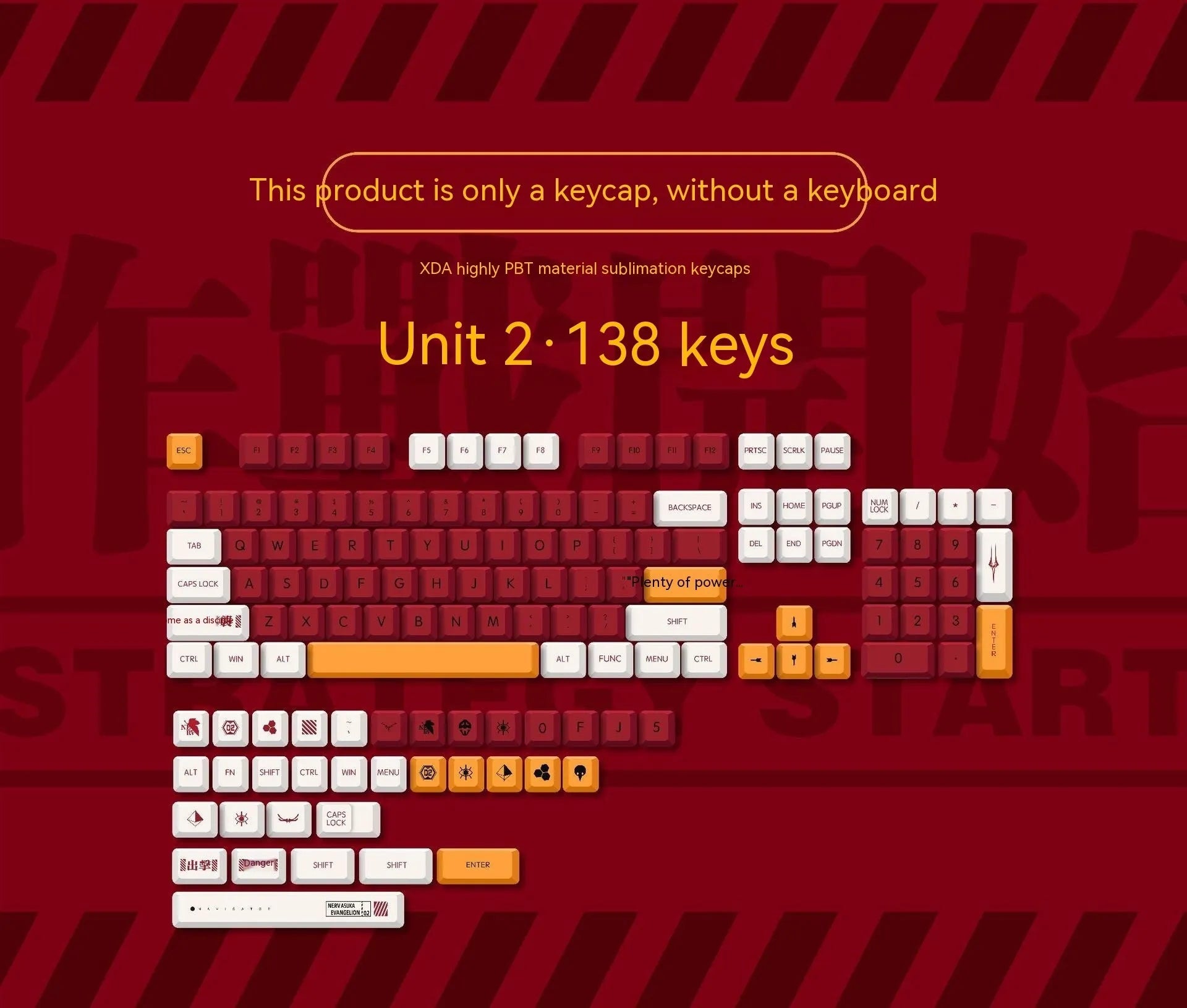 138 PBT sublimation key caps with boy and girl colour matching design for mechanical keyboards