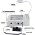 White four-in-one nail grinder machine with vacuum cleaner system for manicures