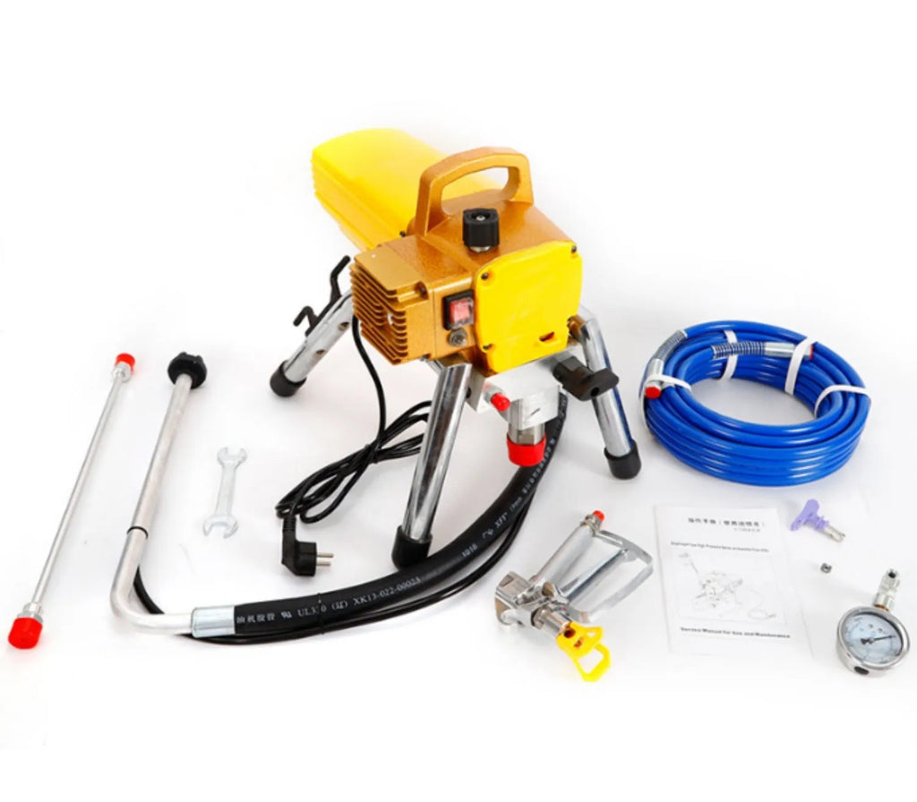 Blue 450 gauge electric airless spraying machine with spray gun and 50cm extension rod
