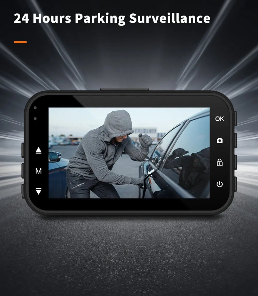 ThiEYE dual car dash camera system with front unit, rear camera, suction mount, and cables