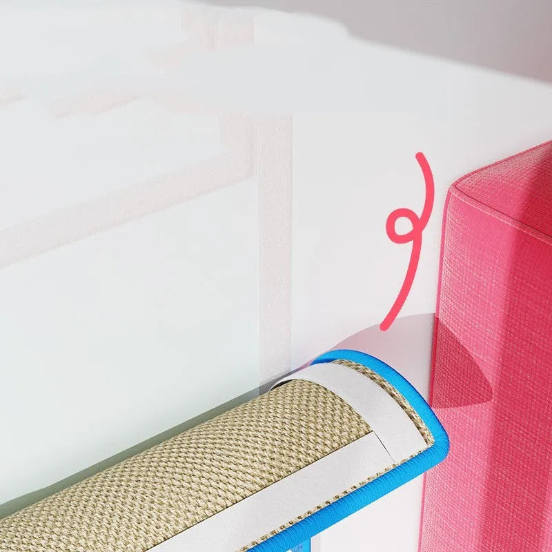Wall-mounted sisal cat scratching board, 39x52cm, in fortune cat design for indoor claw care