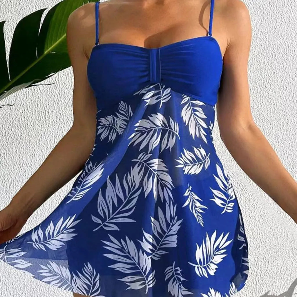 Women's high waist swimsuit briefs in black, blue and peacock green.