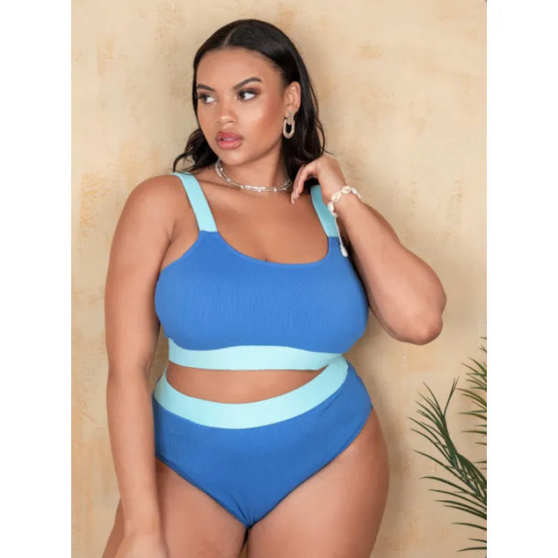 A women's high waist one-piece swimsuit with a split brief, shown in its available colour.